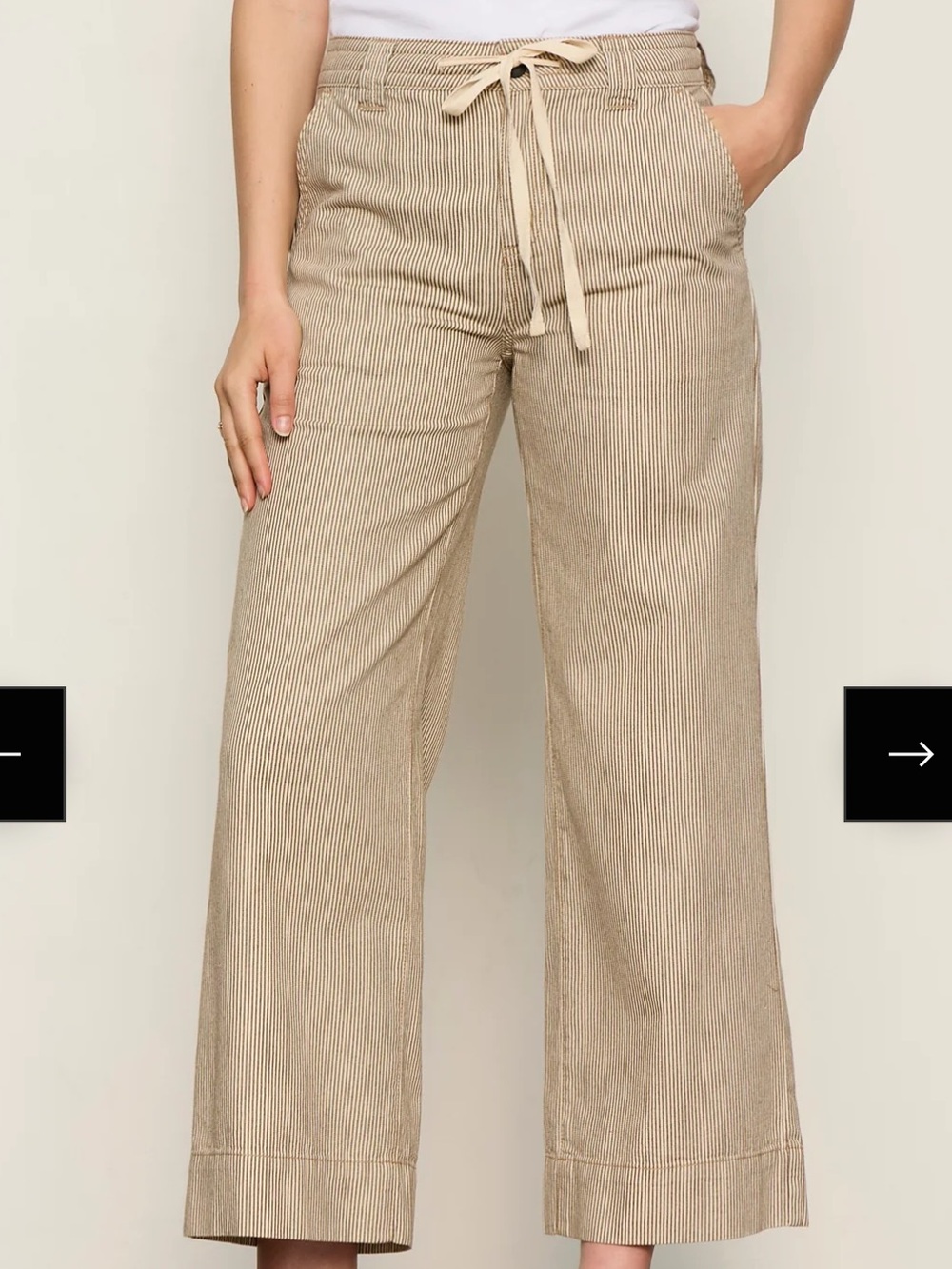 Sanctuary Lily Stripe Cropped Pant in Lido Stripe